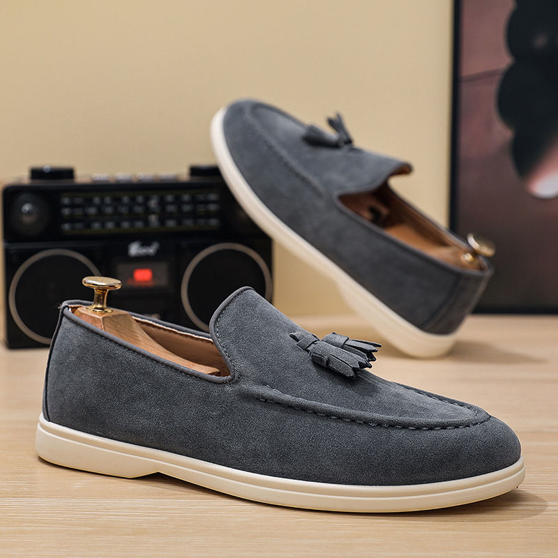 Thumbnail: Men's Slip On Tassel Loafers Lightweight Casual Shoes