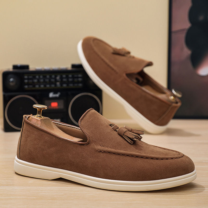 Thumbnail: Men's Slip On Tassel Loafers Lightweight Casual Shoes