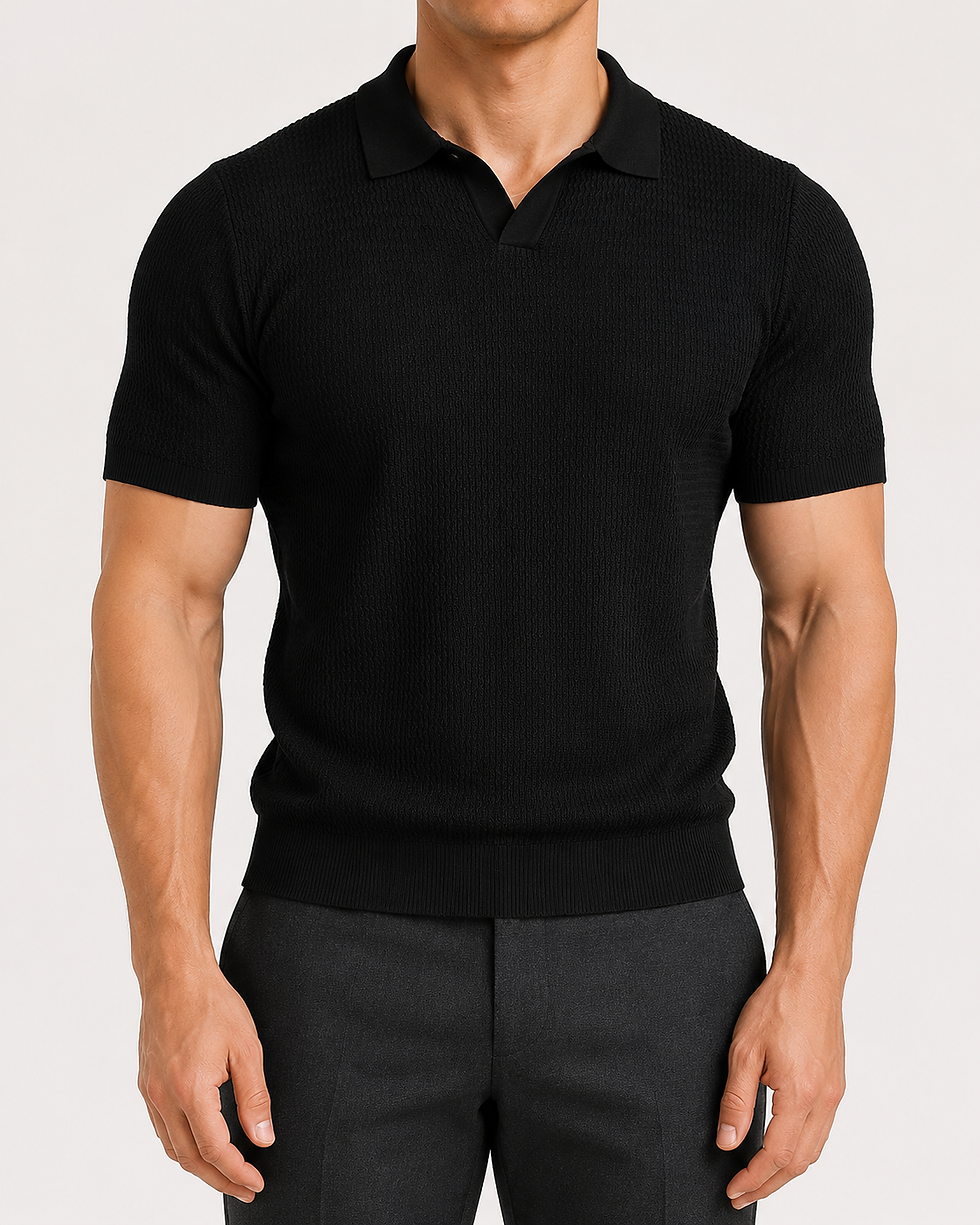 Thumbnail: Mens Breathable Cotton Blend Polo Shirt