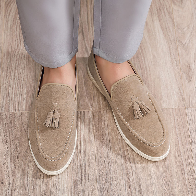 Thumbnail: Men's Slip On Tassel Loafers Lightweight Casual Shoes