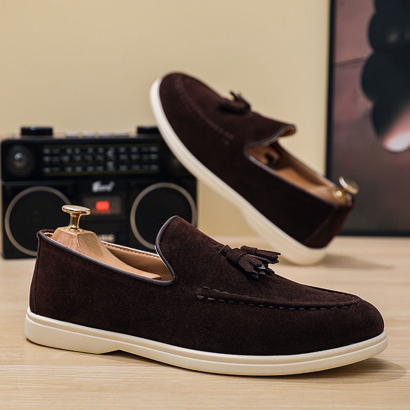Thumbnail: Men's Slip On Tassel Loafers Lightweight Casual Shoes
