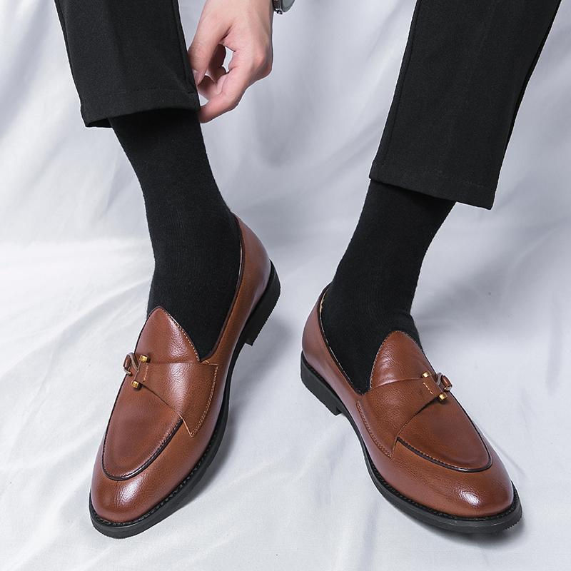 Thumbnail: Mens Casual Leather Loafers