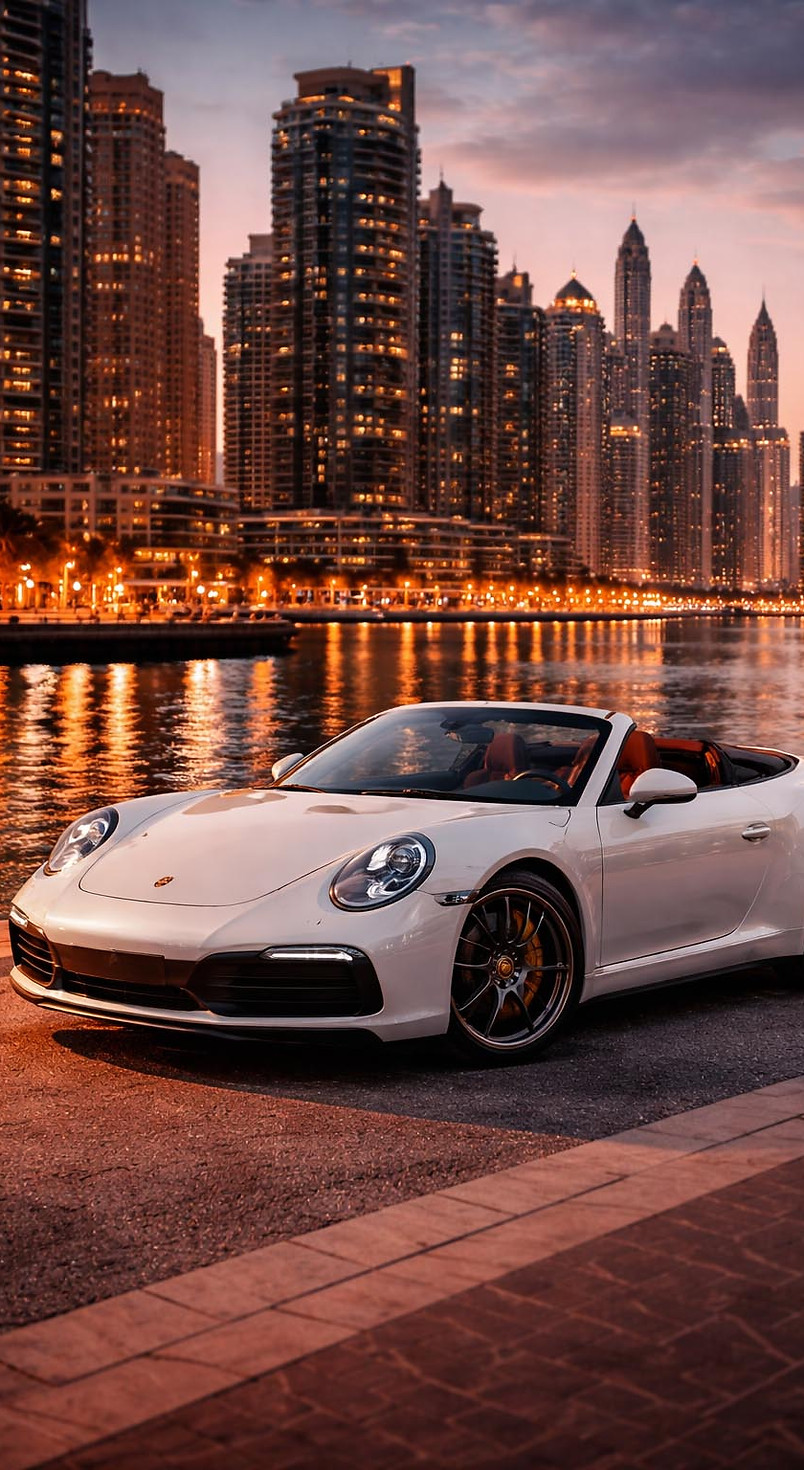Convertible rental Dubai open-top exotic cars UAE PrestigeJetSet