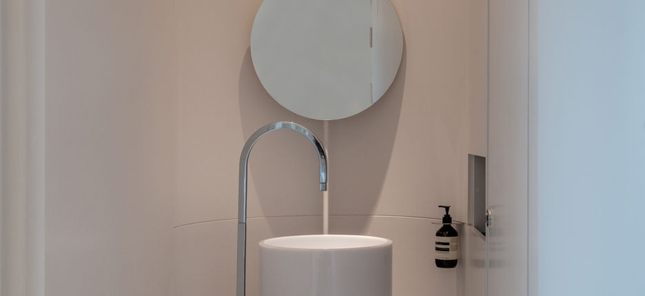 studio fos iluminação projeto projetos arquitetura interiores luminotécnico design studiofos lighting porto alegre corporativo atelier estúdio escritório lavabo lona tensionada  