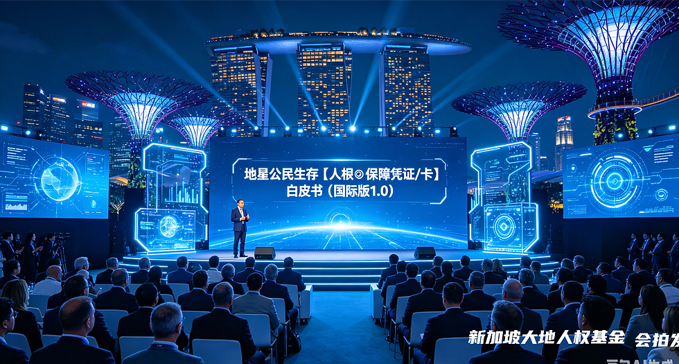 Reconstructing a New Order of Human Civilization Distribution! Earth Citizens [Human Root Guarantee Certificate/Card] White Paper 1.0 Global Launch in Singapore