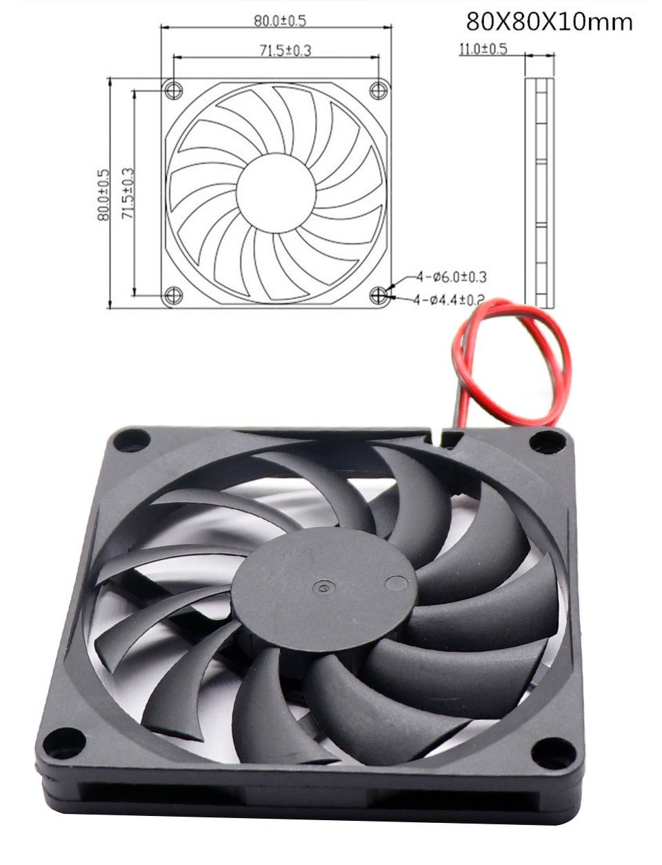 ventilador 8010 24v, para klp1