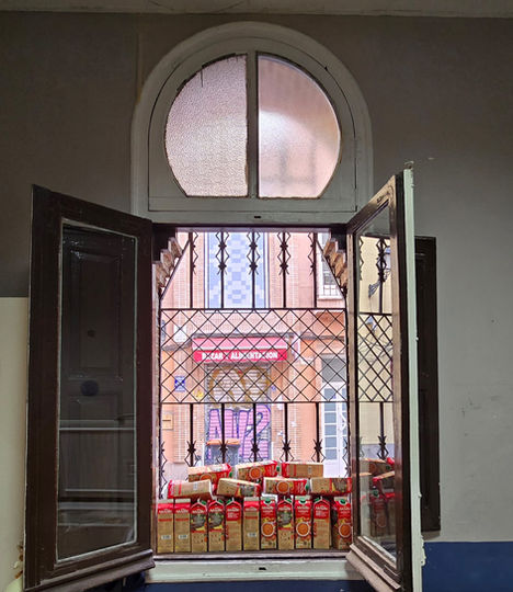 Ventana con alimentos