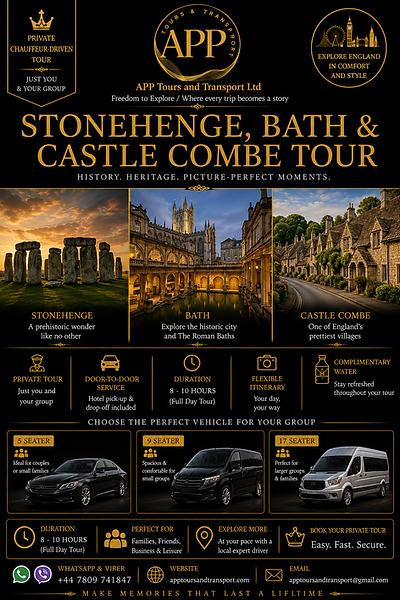 London UK Private Tours and Transport Services with Experienced Filipino/Pinoy Driver