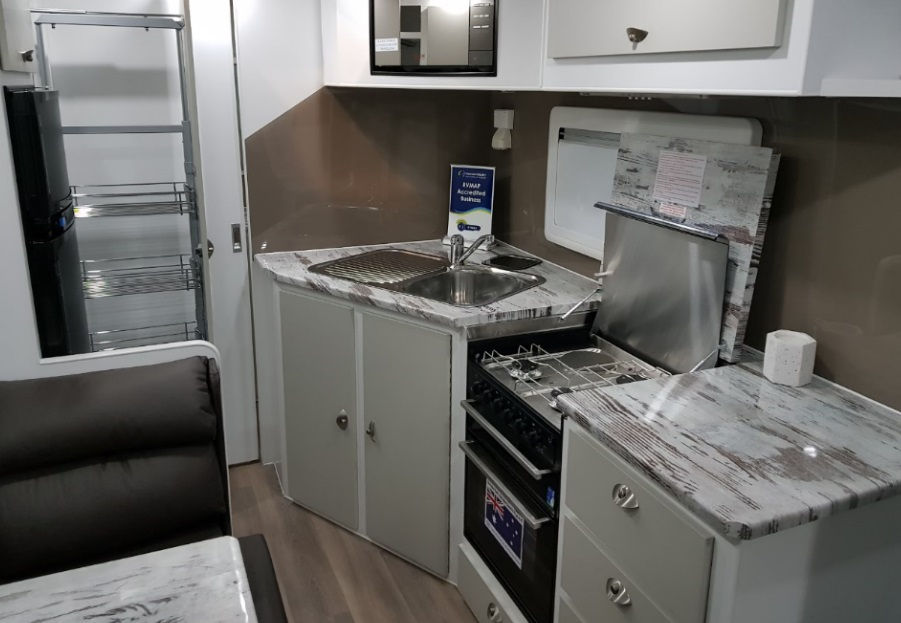 Thumbnail: Diamond Caravans Brillaint 21' Kitchen