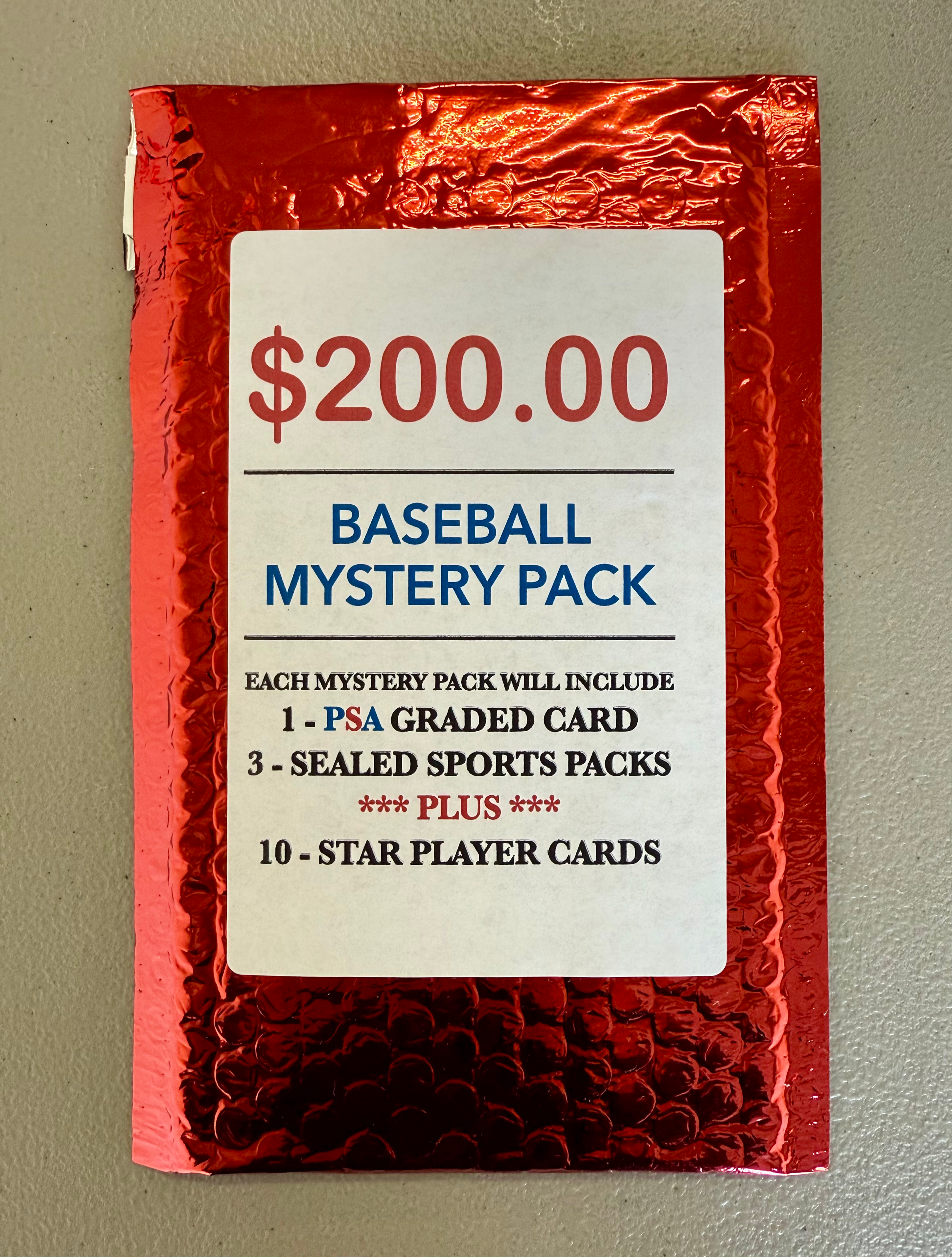 Baseball Elite Mystery Pack