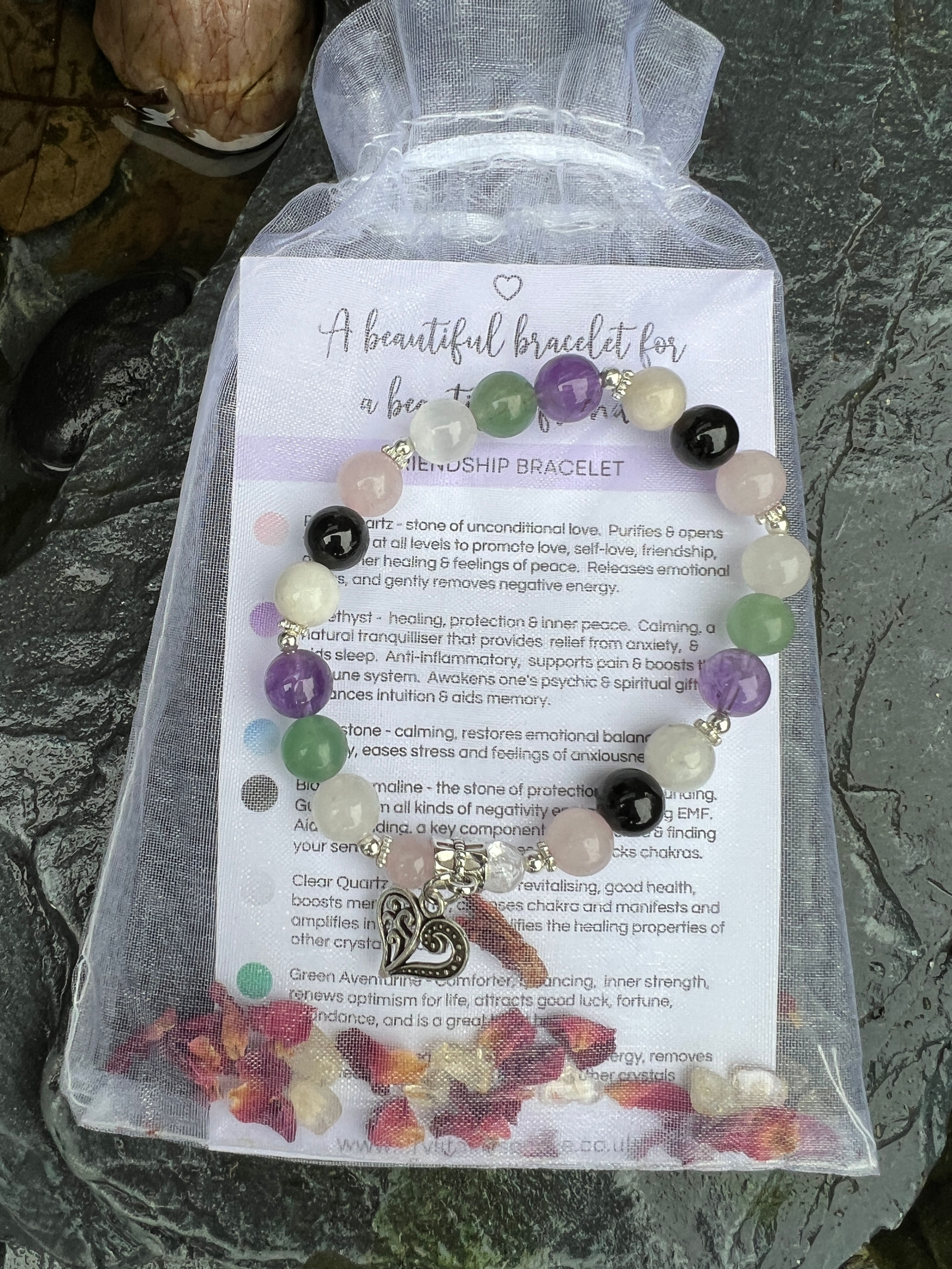 Friendship Crystal and Gemstone Bracelet