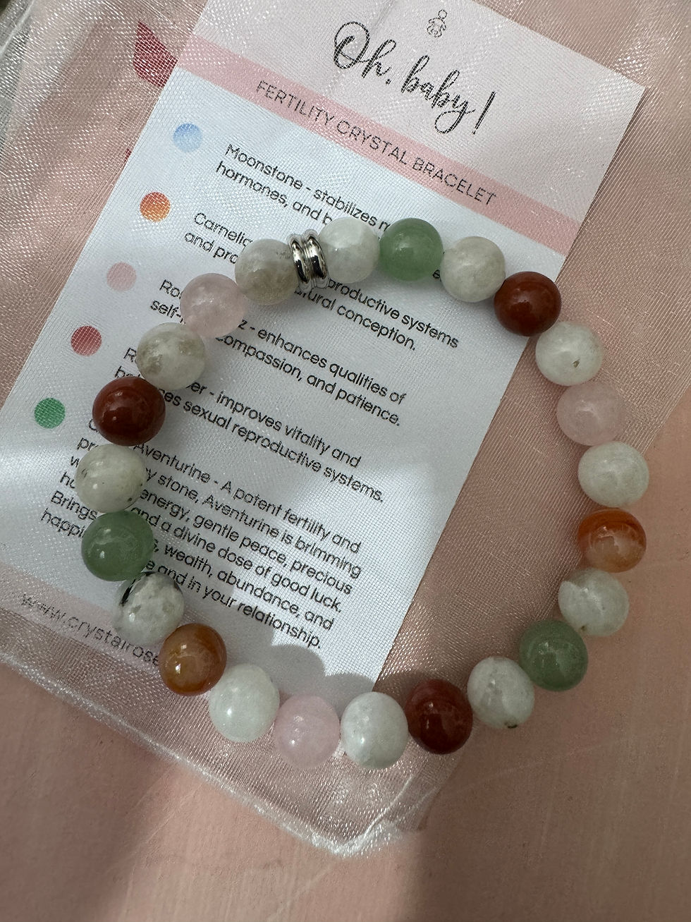 Thumbnail: Support Healing Crystal Anklet - Various