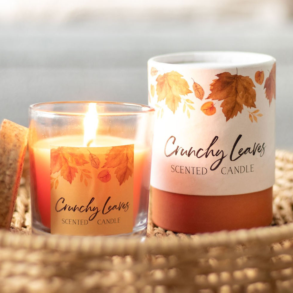Autumn Leaves - Crunchy Leaves Scented Boxed Candle