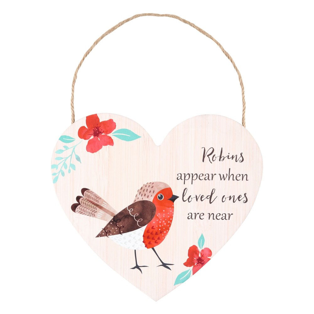 Loved Ones Garden Robin Hanging Sign