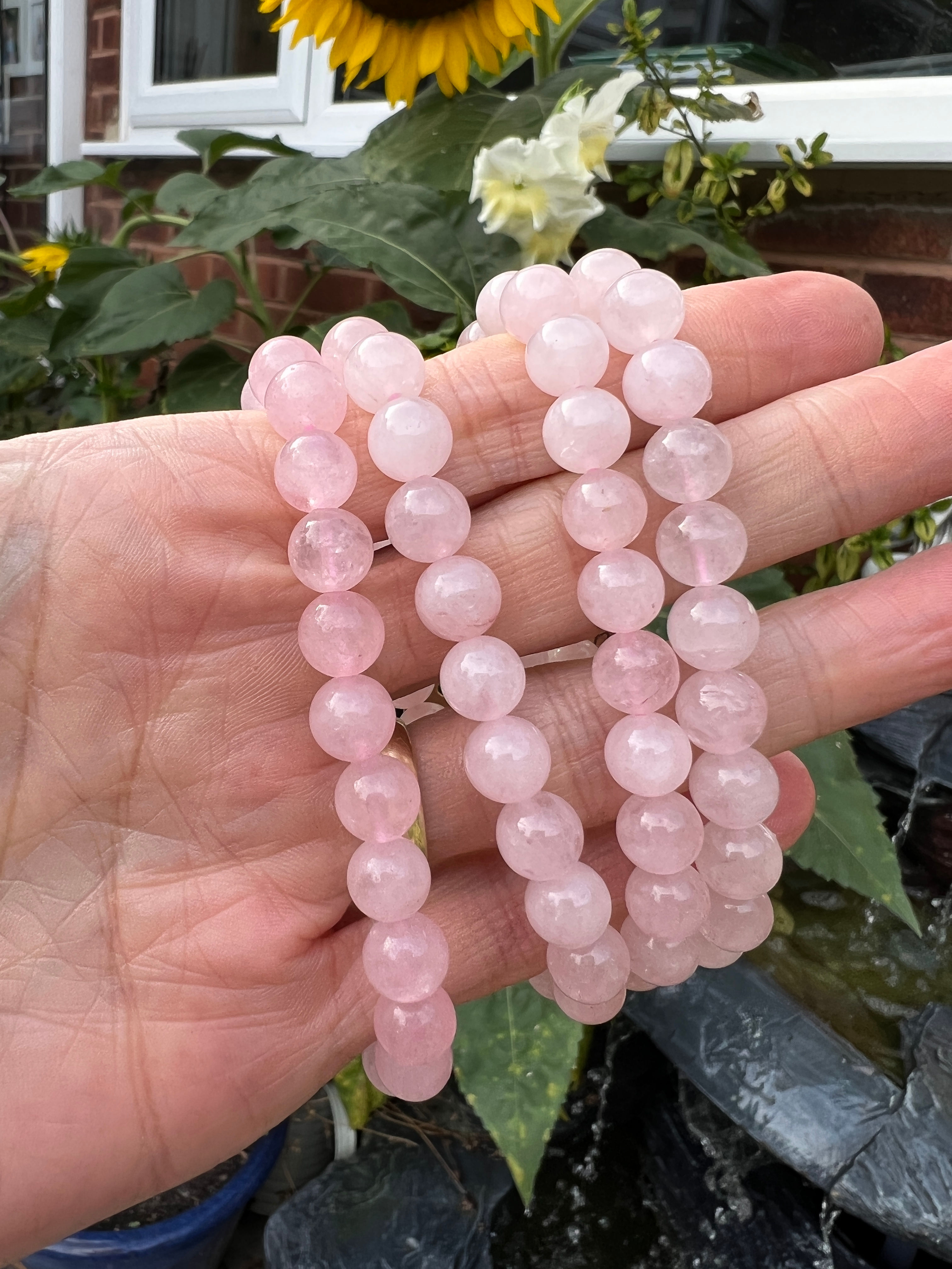 Rose Quartz Crystal Bracelet