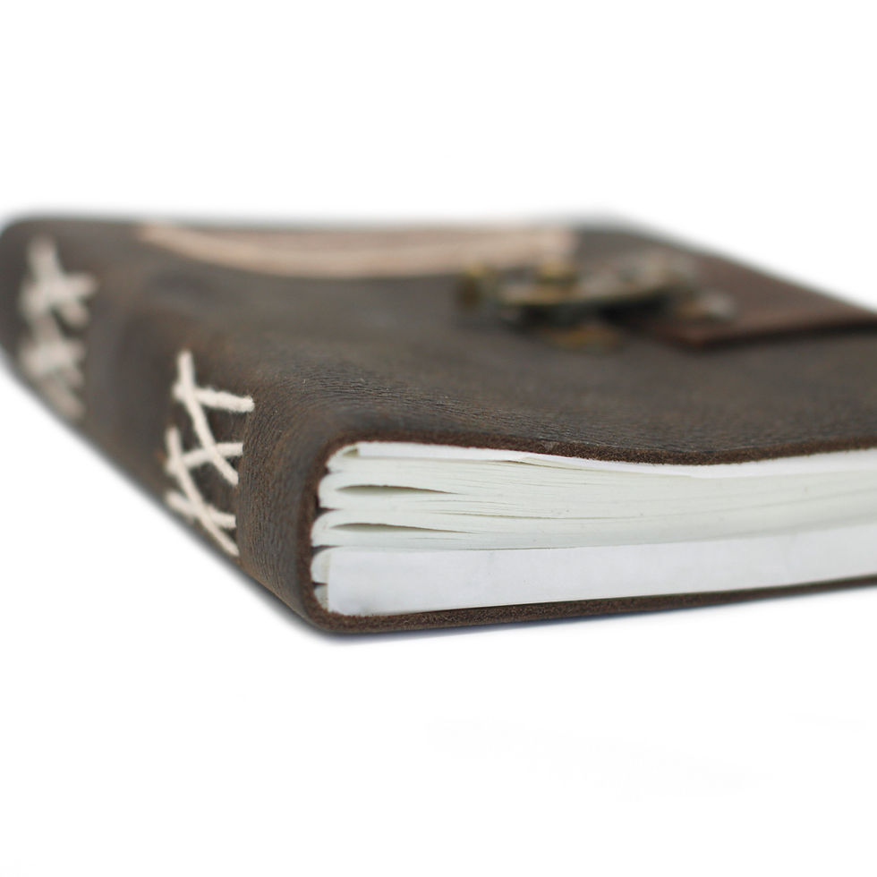 Thumbnail: Leather Confessions with Lock Notebook (7x5")