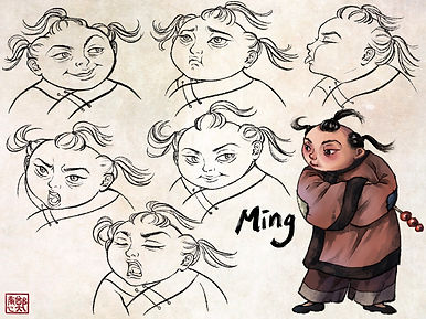 Ming's Character Expression Sheet