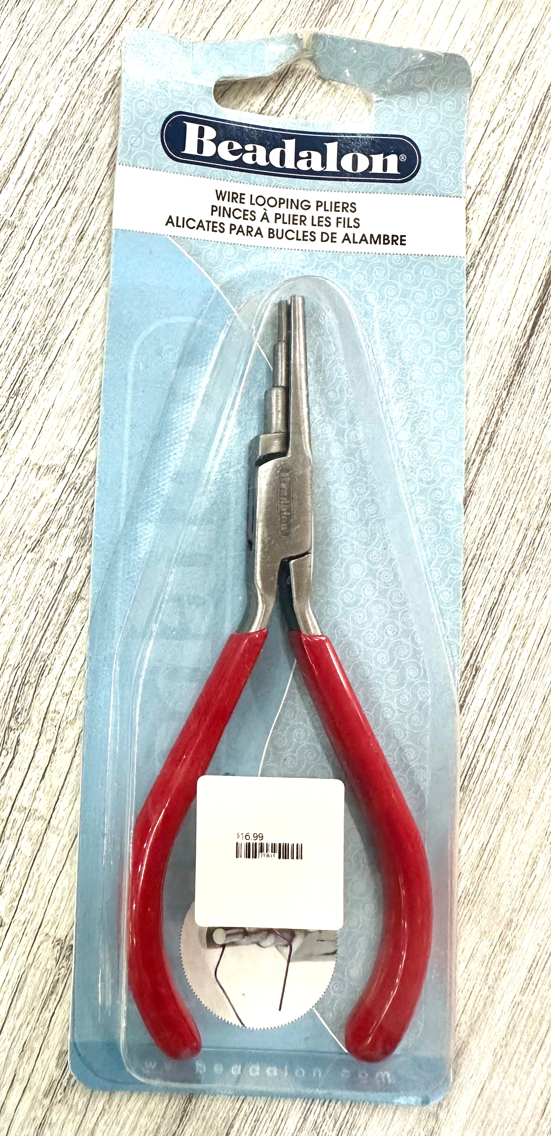 Wire looping pliers