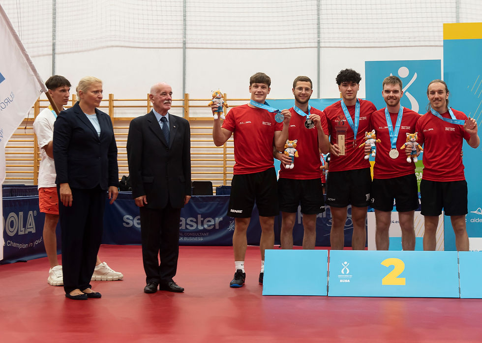 Barish Moullet, Yoann Von Deschwanden, Sam Boccard, Yanick Taffé et Julien Bregger aux UEG EUSA 2024