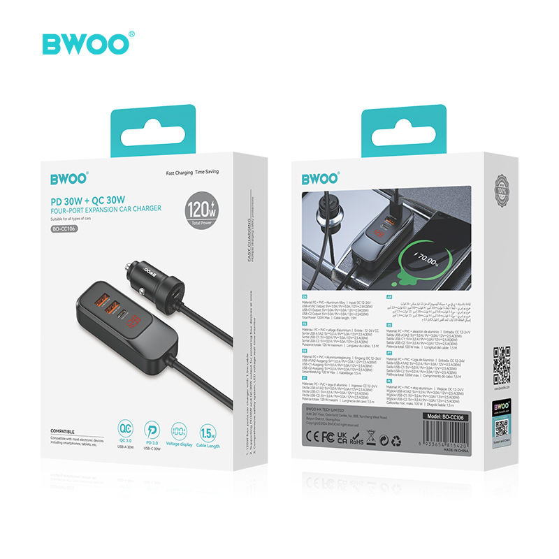 Thumbnail: 120W Multi-Port Car Charger