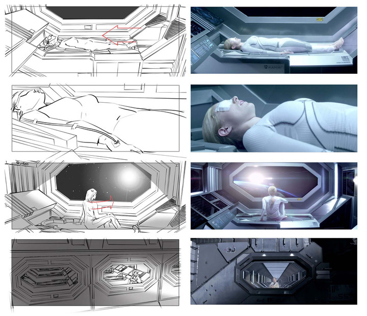 Film storyboard sequence