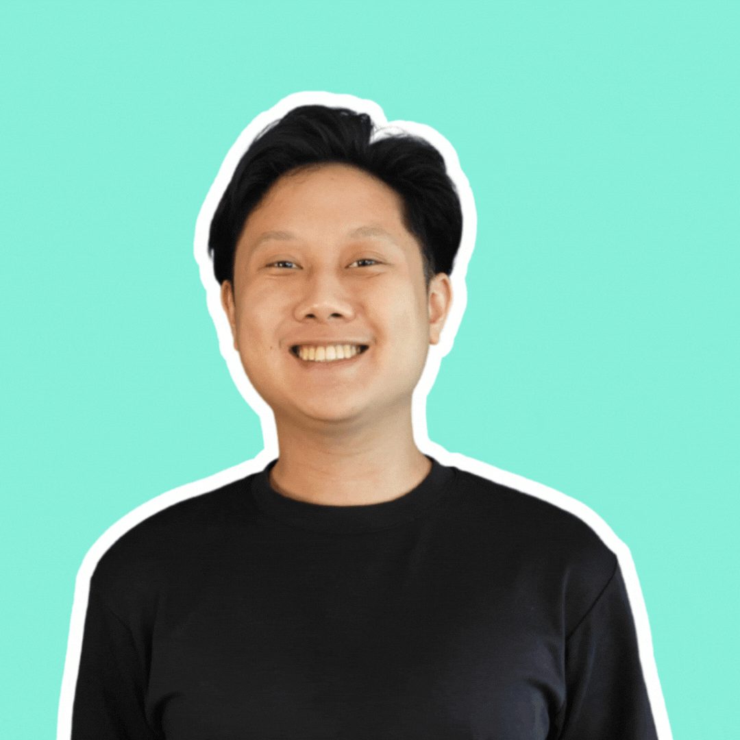 A gif of Adrian featuring her smiling and doing a fun pose after.