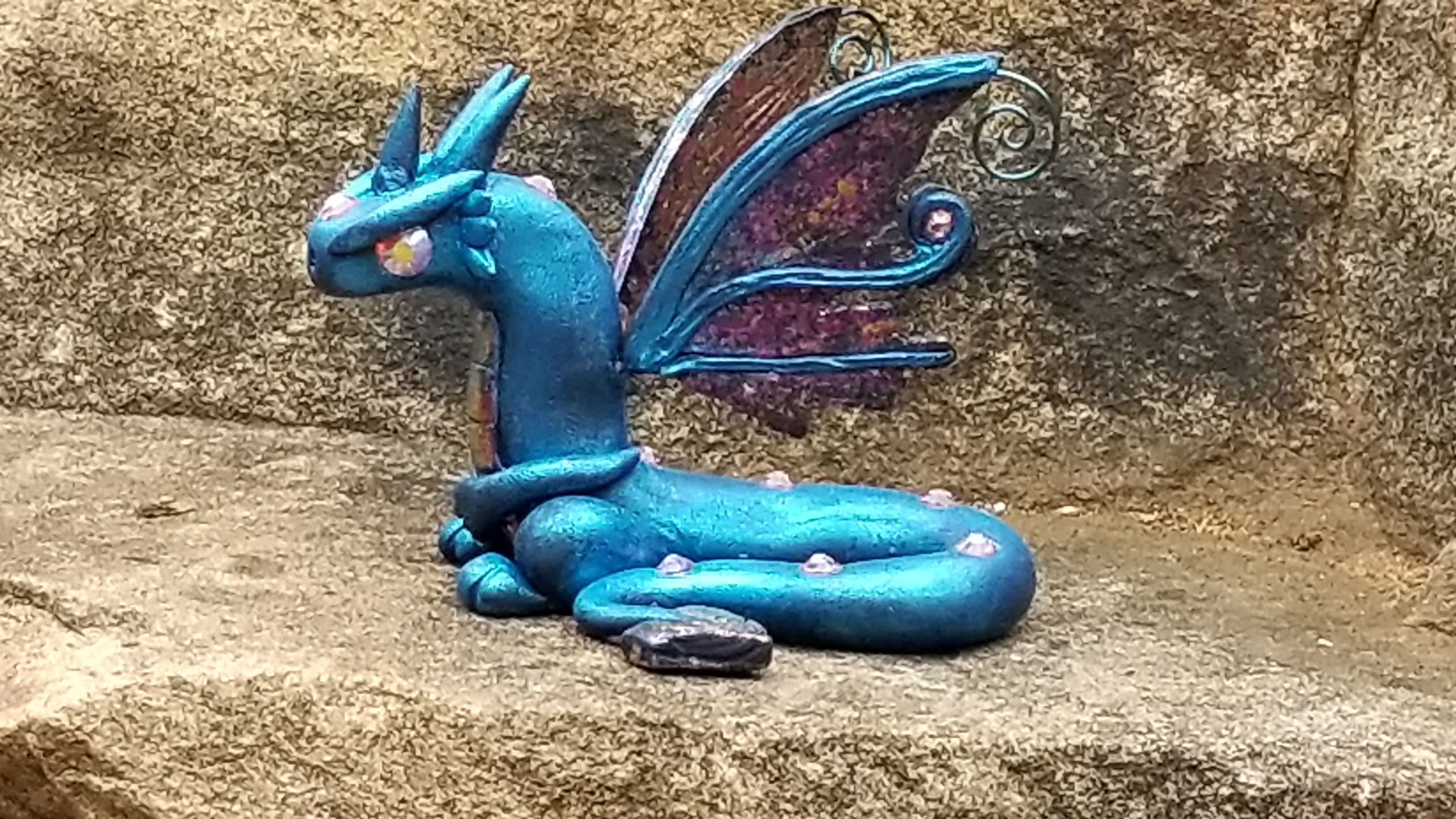 Blue Iridescent Dragon