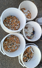 Collecte de mégots à Jard-sur-Mer
