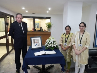 ICIB pays homage to H.M. Queen Elizabeth at the British Deputy High Commission Kolkata