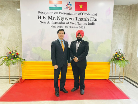 ICIB welcomes the New Ambassador of Vietnam to India.