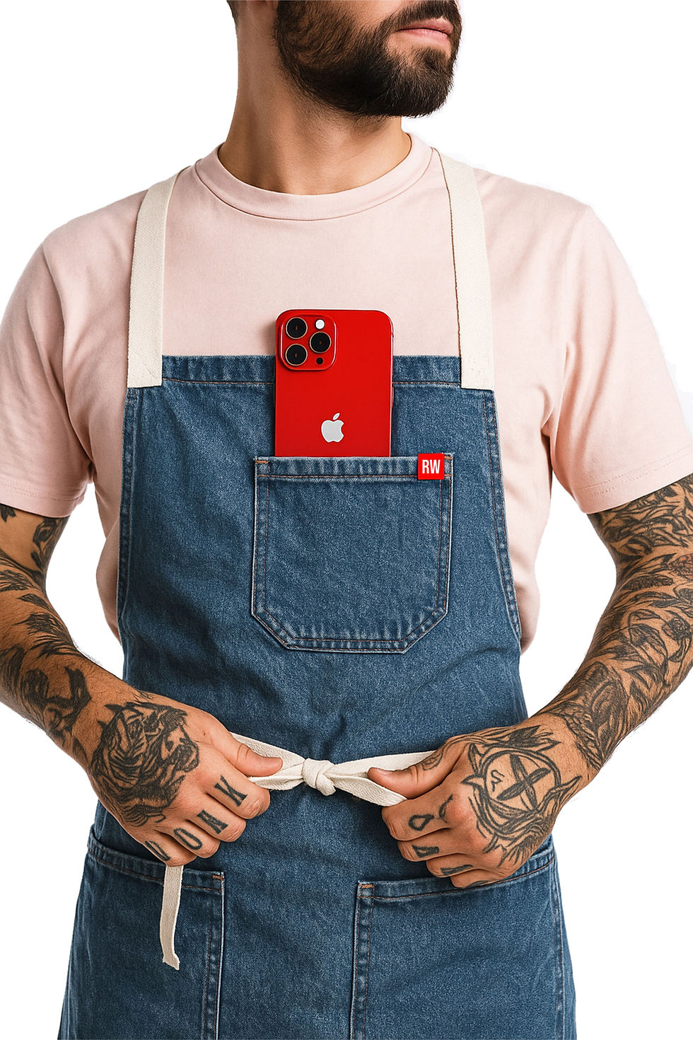 Georgia Blue Jeans Denim Apron Crossback