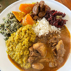 スリランカ料理プレート