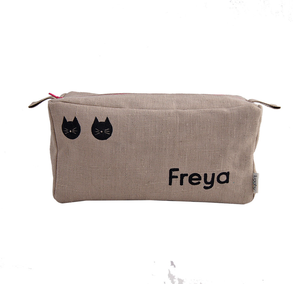 Μικρογραφία: Νεσεσέρ με όνομα φούξια και σχέδιο γατάκι