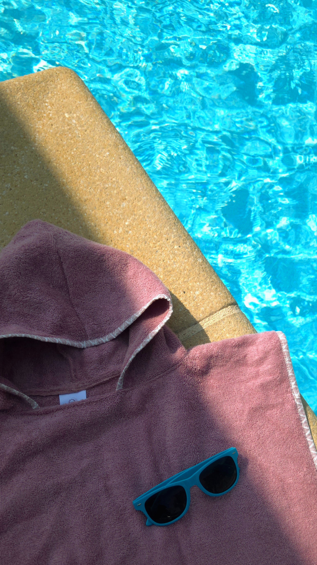 Poncho vieux rose