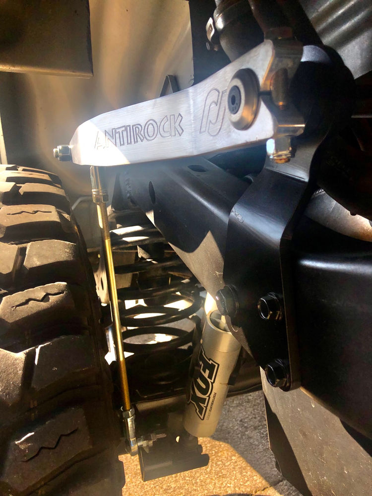 Rockjock Antirock® rear sway bar on a Wrangler LJ.