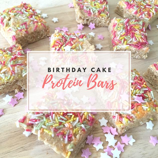 Birthday Cake Protein Bars