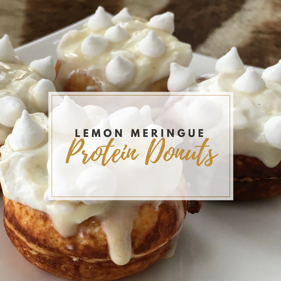 Lemon Meringue Protein Donuts