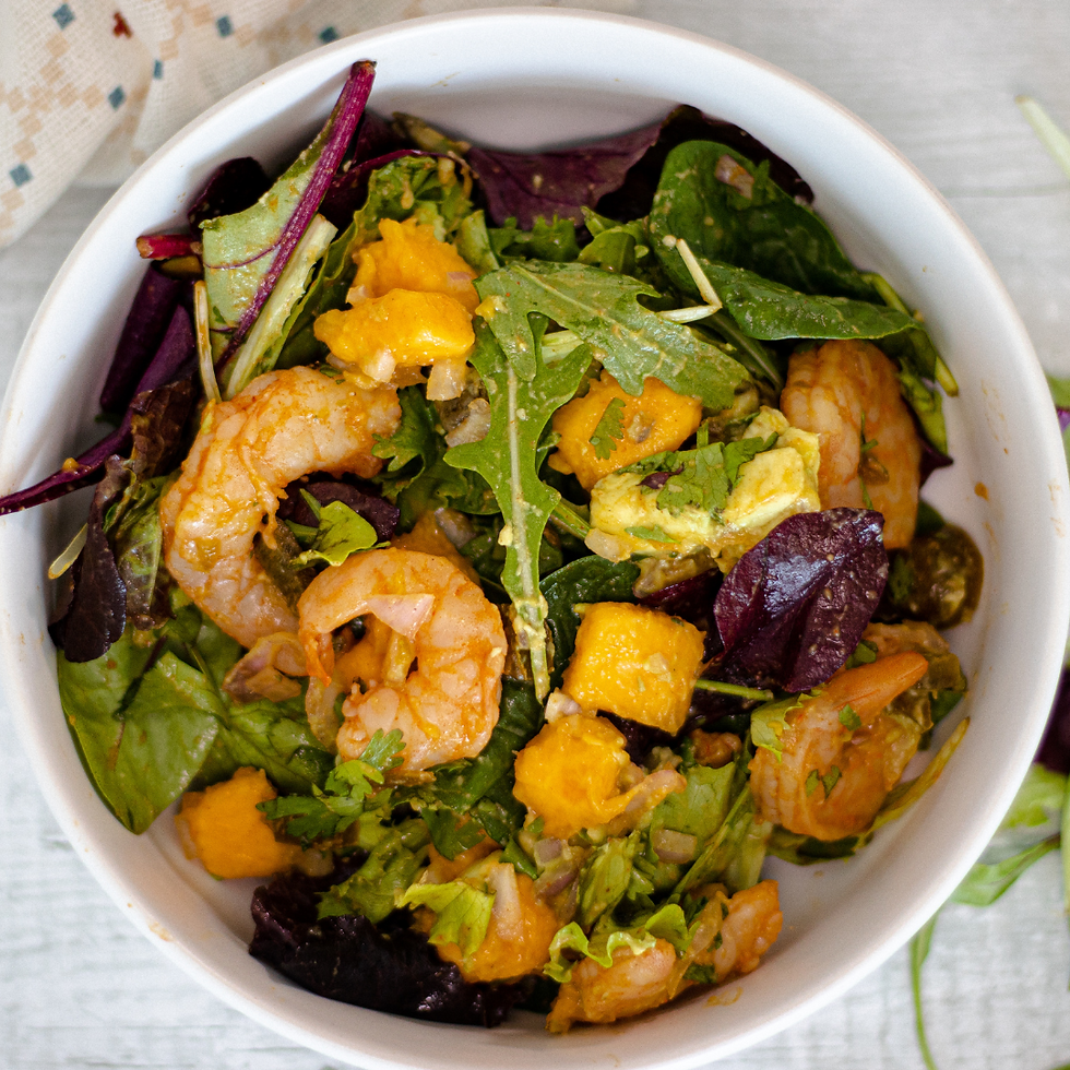 Mango, Avocado & Prawn Salad