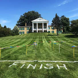 Great Lawn at Bryn Du Mansion