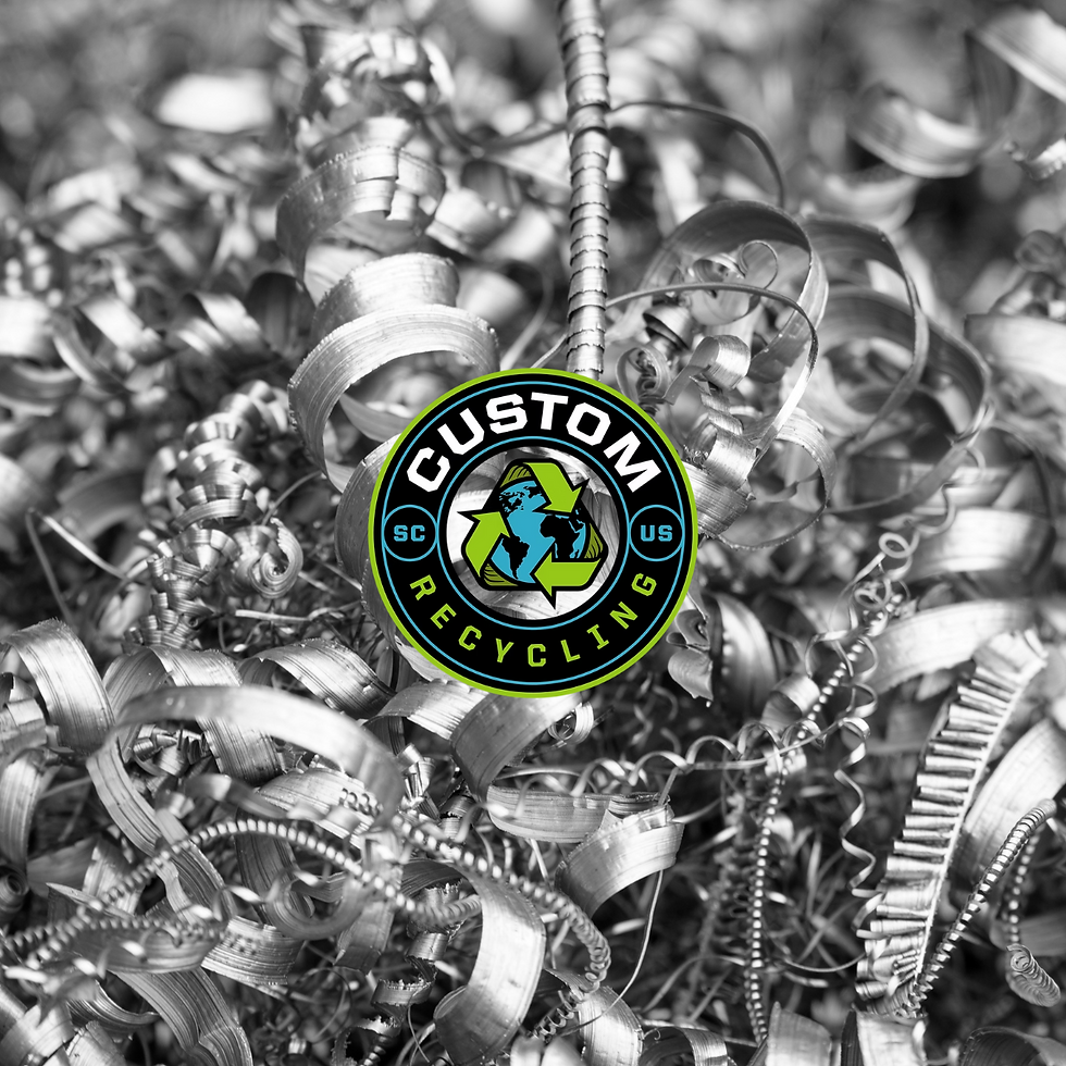 Coiled metal shavings ready for recycling, highlighting the importance of sustainable scrap metal management.