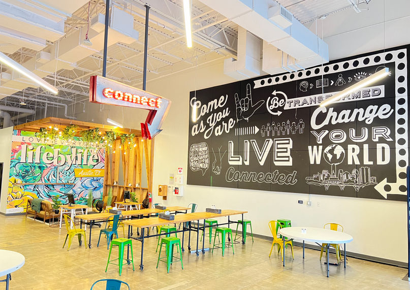 Cozy environment for sparking creativity in a coworking space Austin, TX