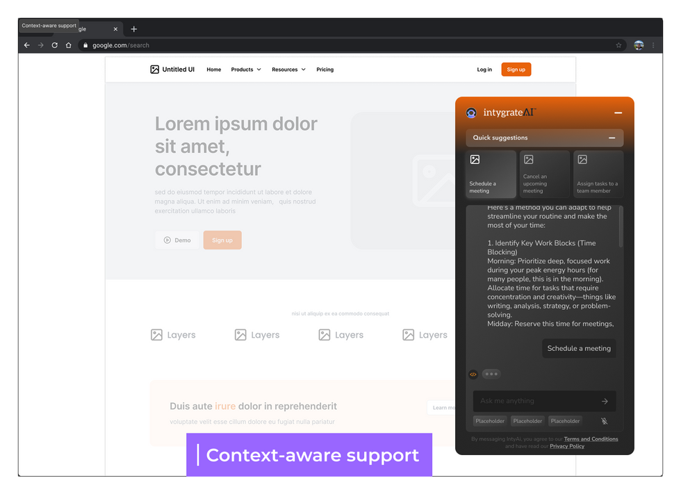 Context-aware support