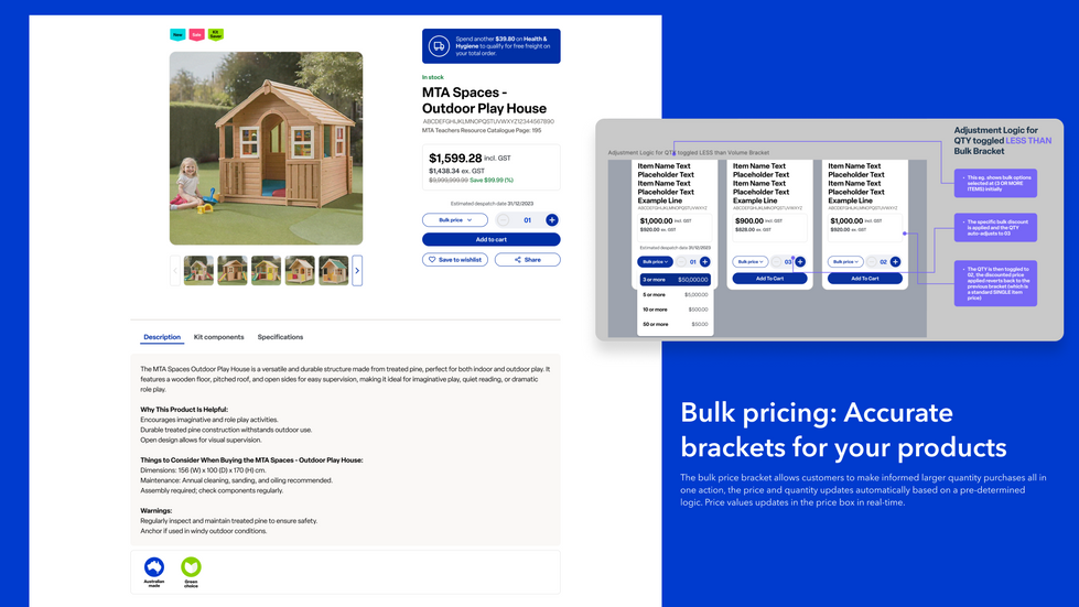 4. Product information & Bulk Logic