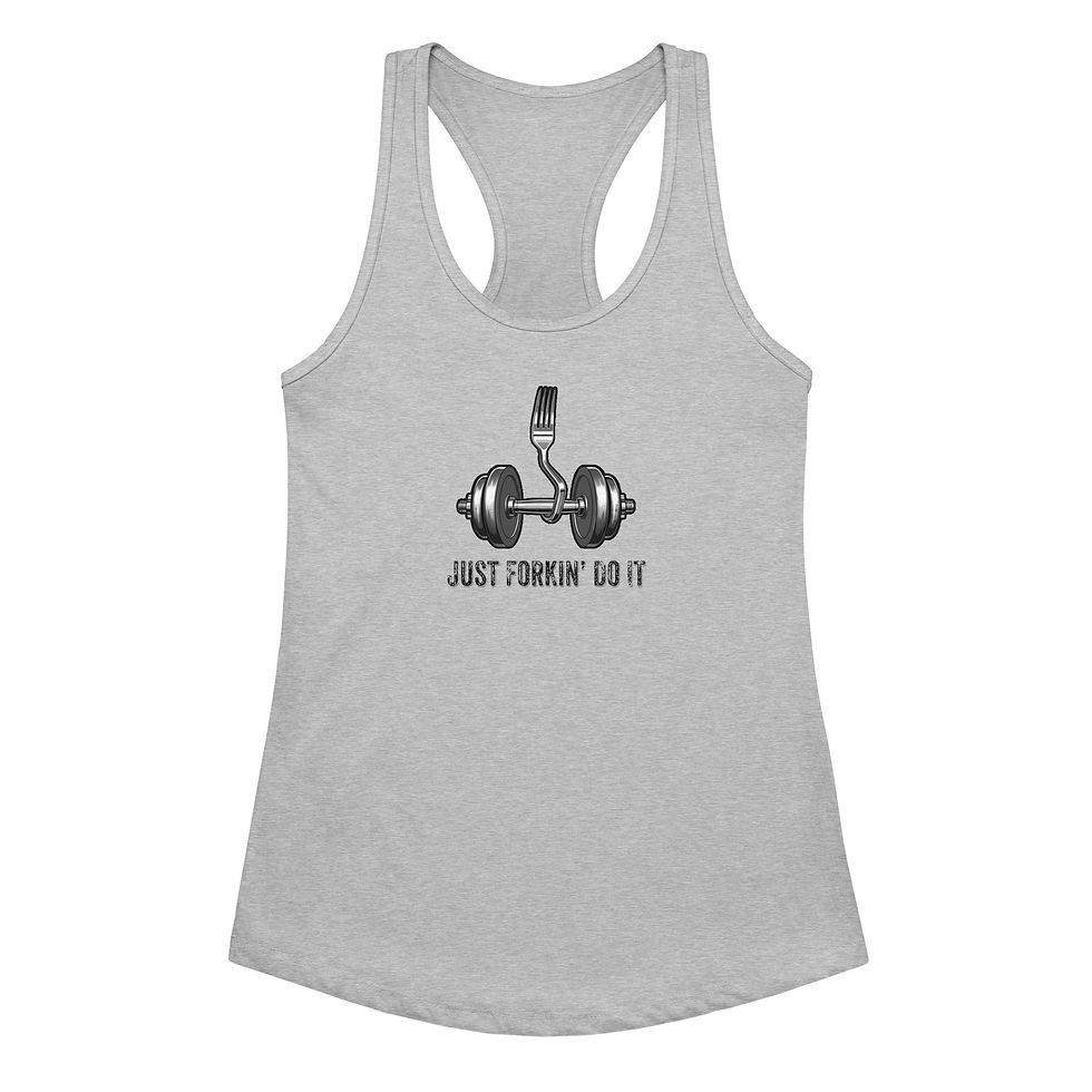 Thumbnail: Just Forkin Do It - Women’s fitted racerback tank top