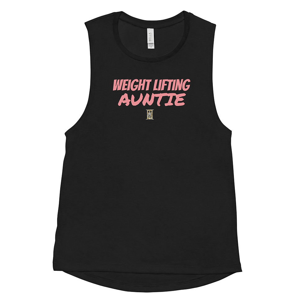 Miniatura: Weight Lifting Auntie Muscle Tank
