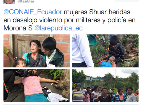 International Allies Denounce Violence Against Women on Strike in Ecuador