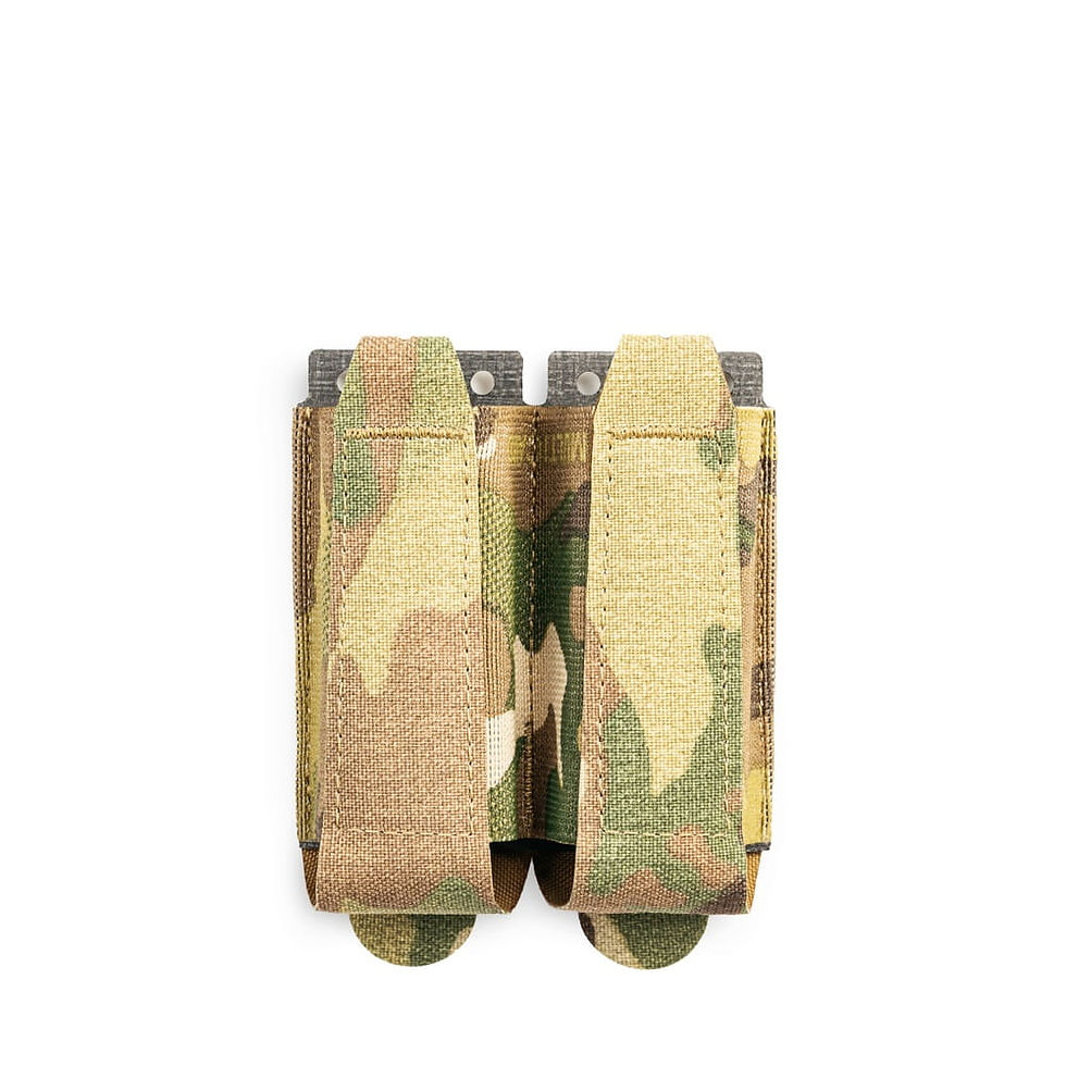 Thumbnail: Double Elastic Pistol Pouch / Double pistol magazine pouch – elastic