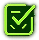 Checkmark icon representing organized lead tracking and enquiry management.
