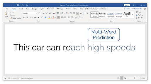 Lightkey - Predictive Typing For Windows