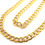 Thumbnail: Jewelry Set 10mm Pave Curb Chain Necklace & Bracelet 10k White & Yellow Gold